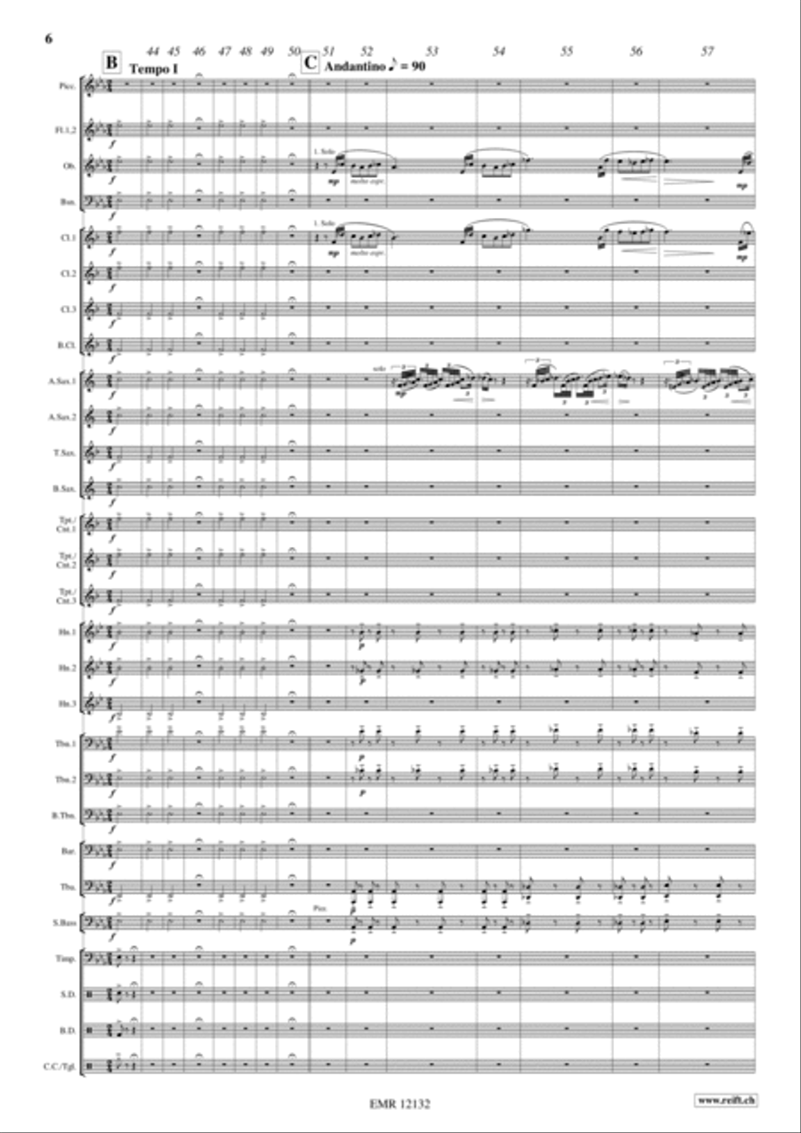 La Forza del Destino Concert Band scores gallery preview page 6