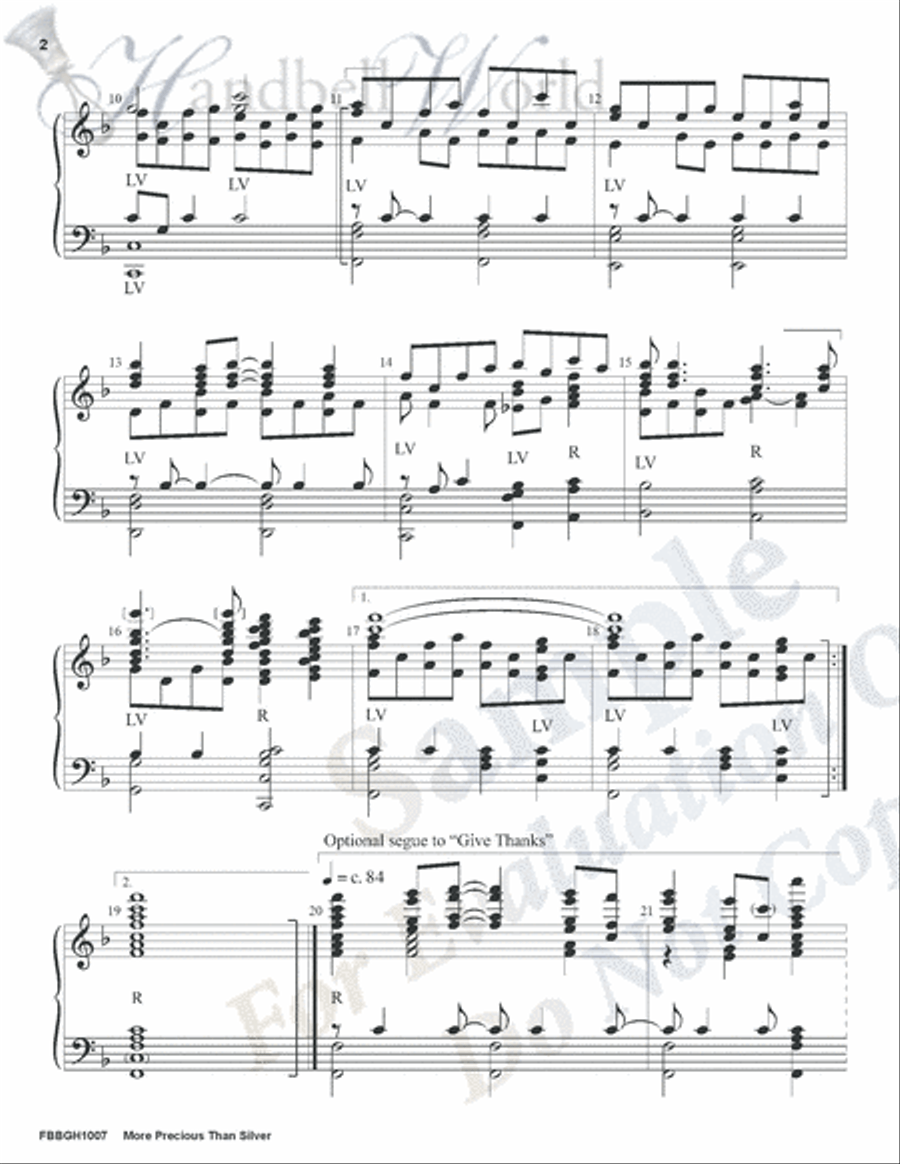 More Precious Than Silver 5-Octaves scores gallery preview page 2