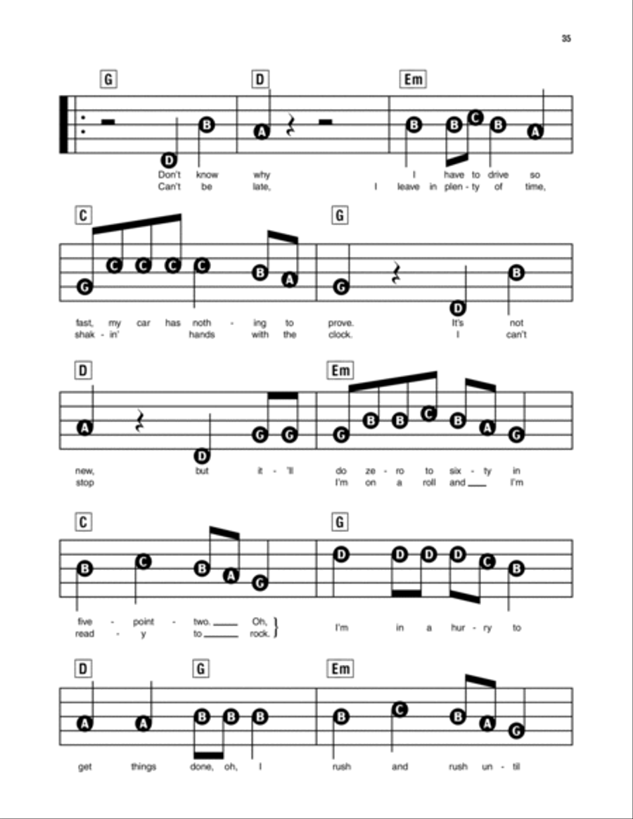 I'm In A Hurry (And Don't Know Why) Electronic Keyboard scores gallery preview page 2
