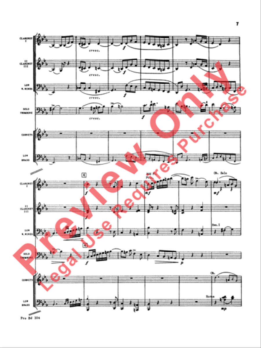 Morceau Symphonique Concert Band scores gallery preview page 8