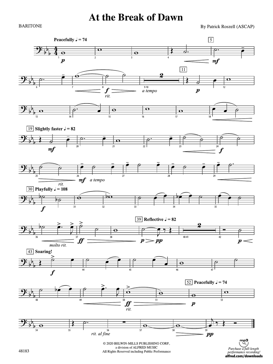 At the Break of Dawn: Baritone B.C.