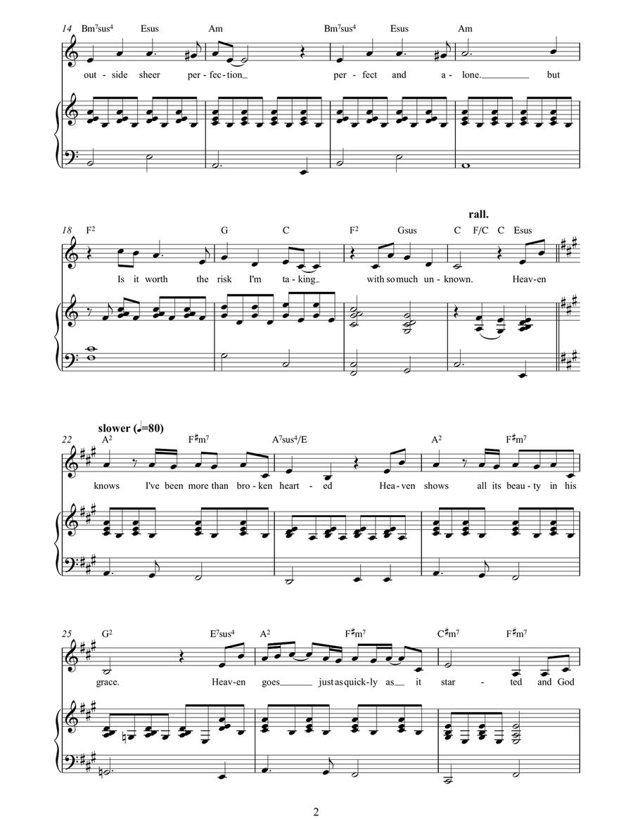 Heaven Knows Heaven Knows Easy Piano scores gallery preview page 2
