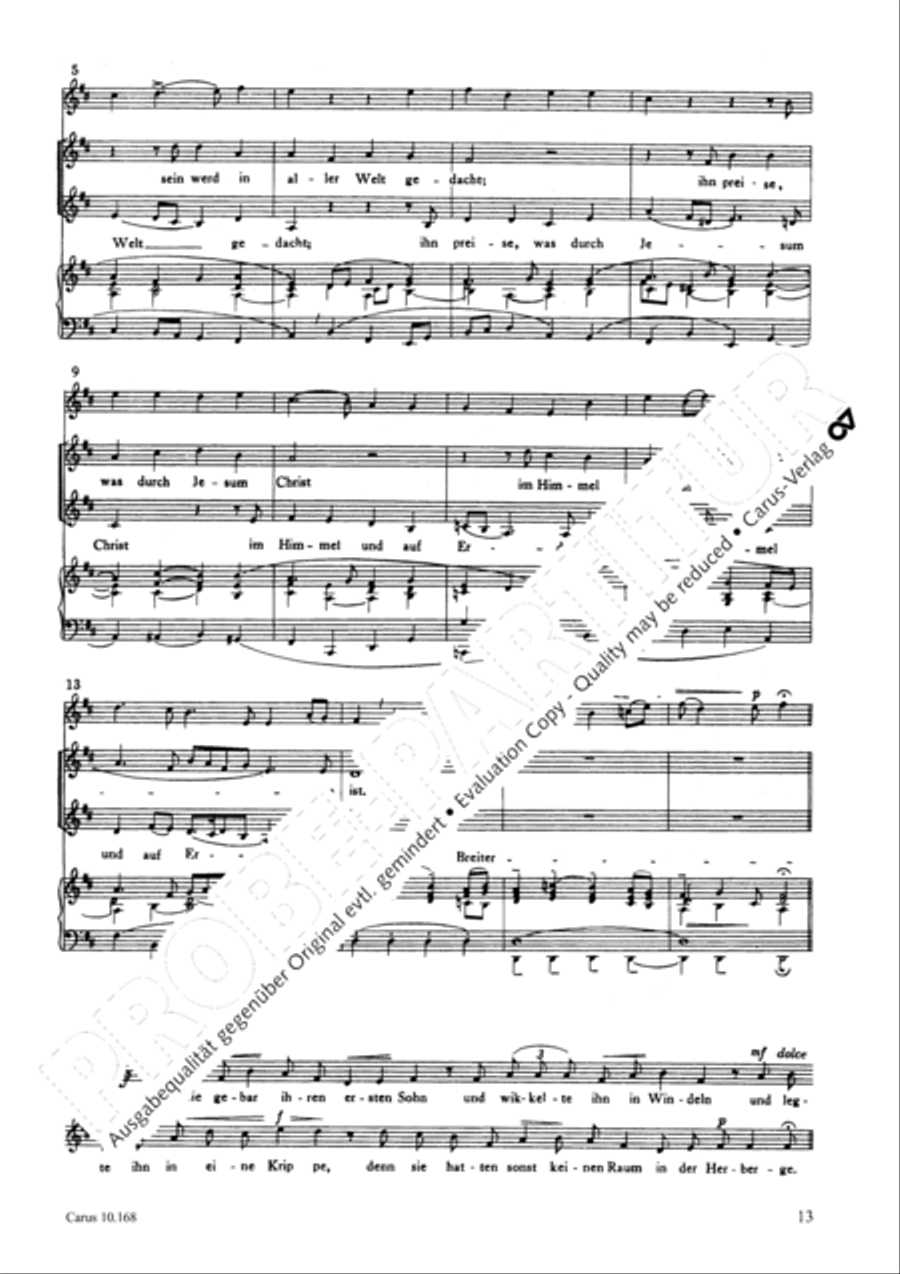 The Christmas Story (Die Weihnachtsgeschichte) SSA scores gallery preview page 16