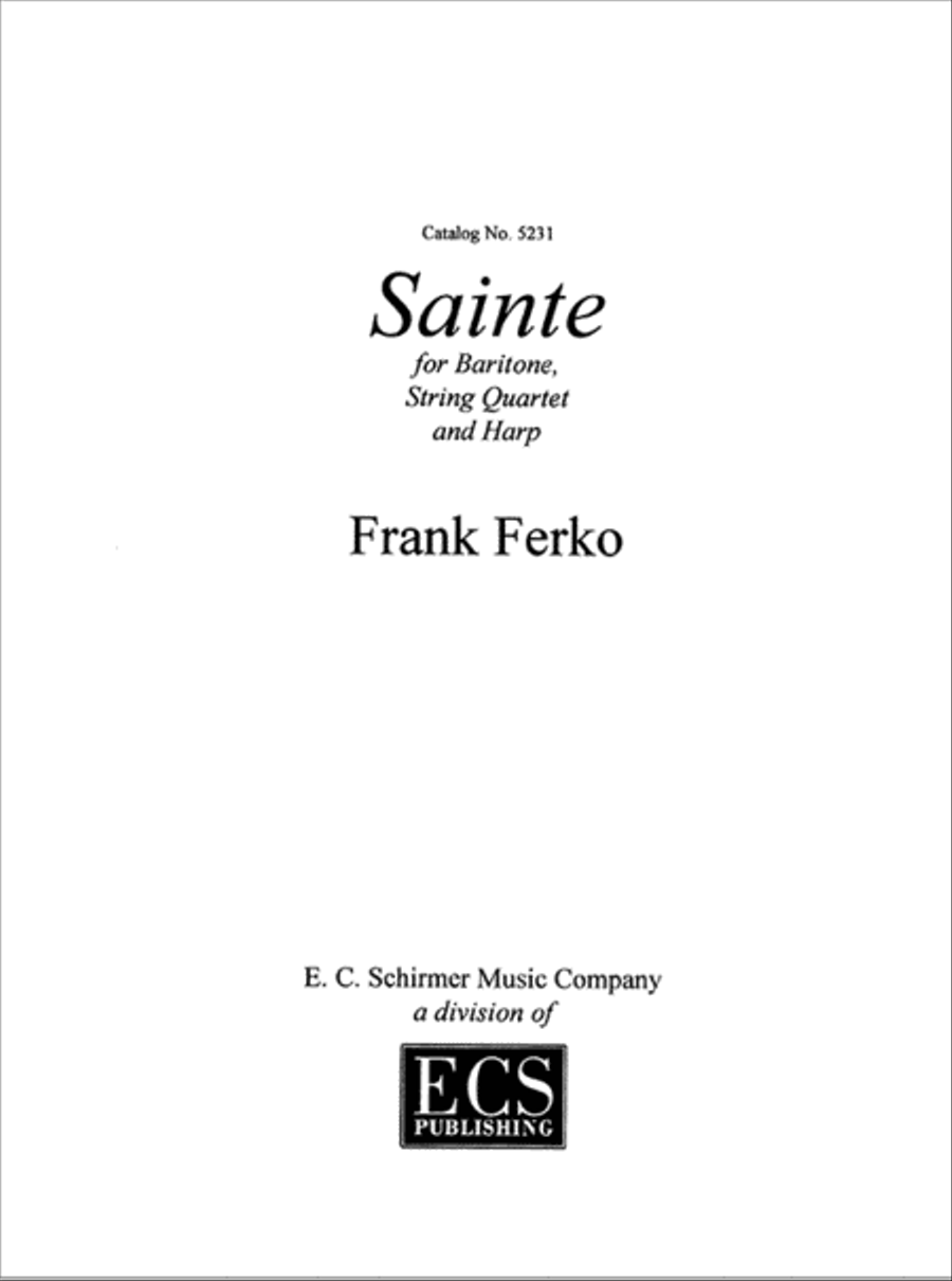 Sainte (Full Score) Cello scores gallery preview page 1