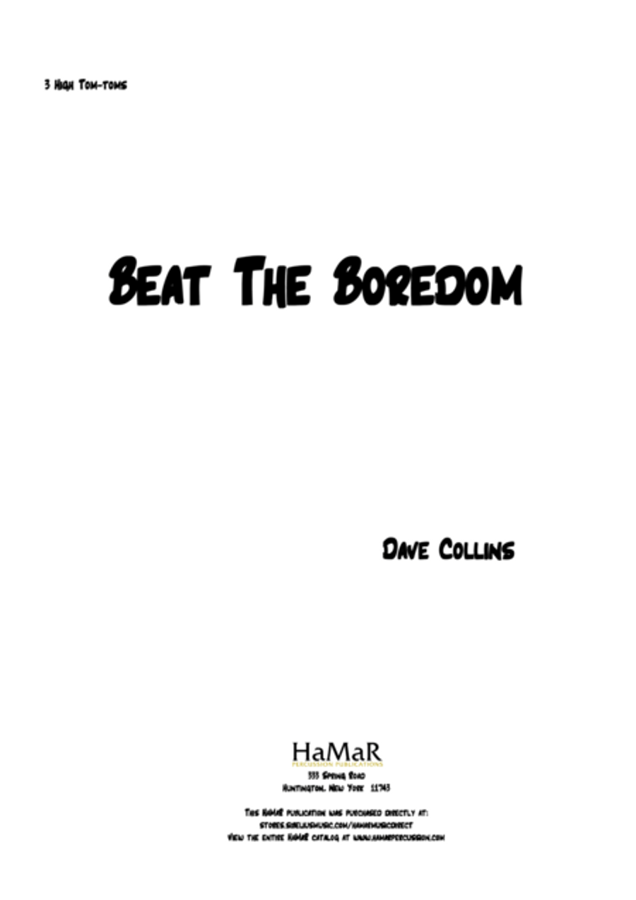Beat The Boredom Beat The Boredom Percussion scores gallery preview page 1