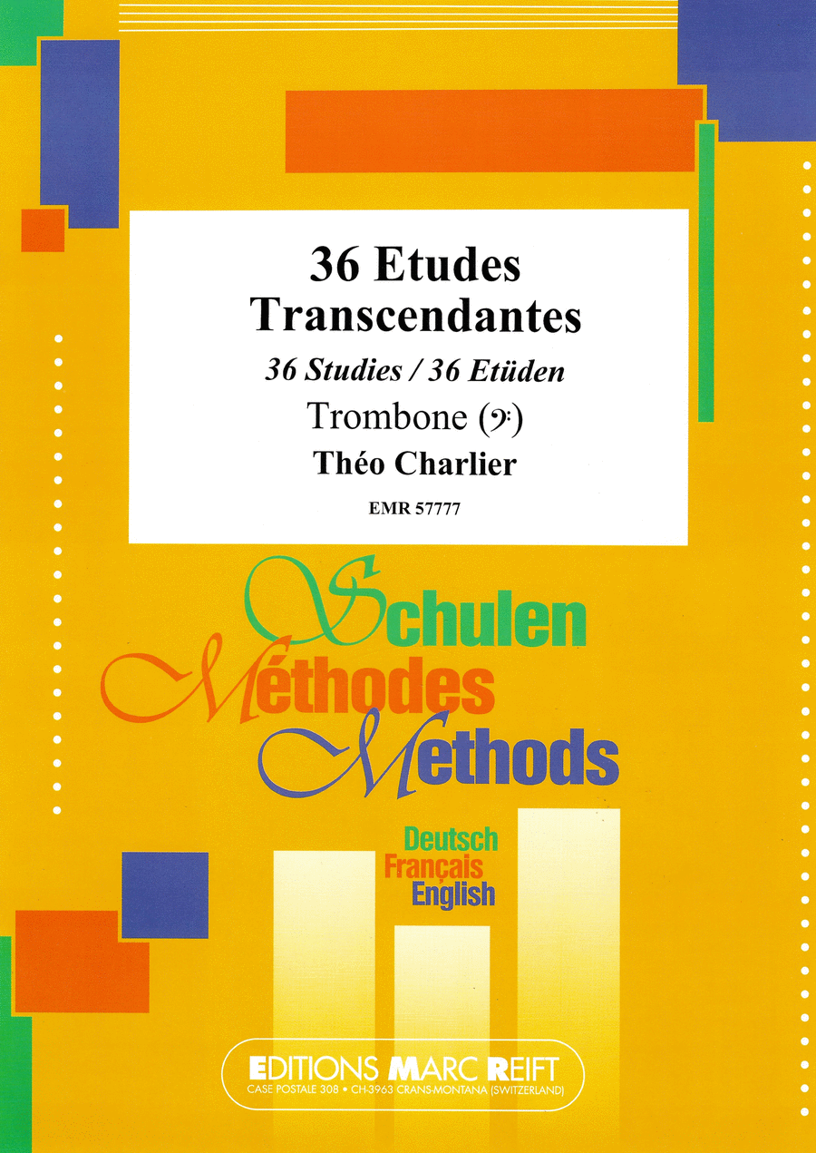 36 Etudes Transcendantes Trombone scores gallery preview page 1