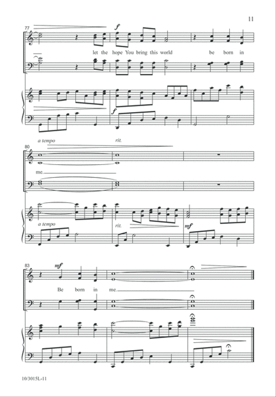 Be Born in Us 4-Part scores gallery preview page 11