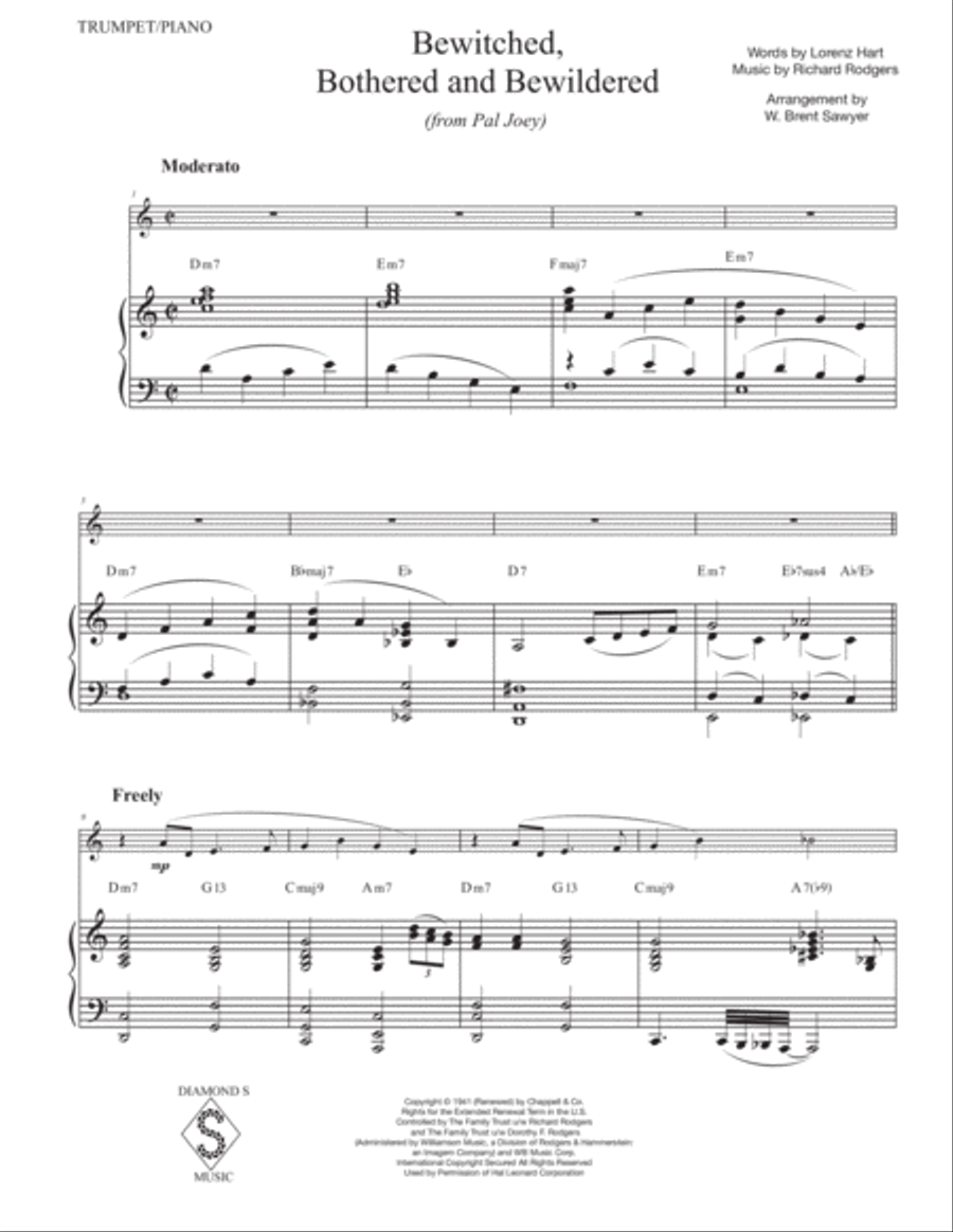 Bewitched Trumpet Solo scores gallery preview page 4