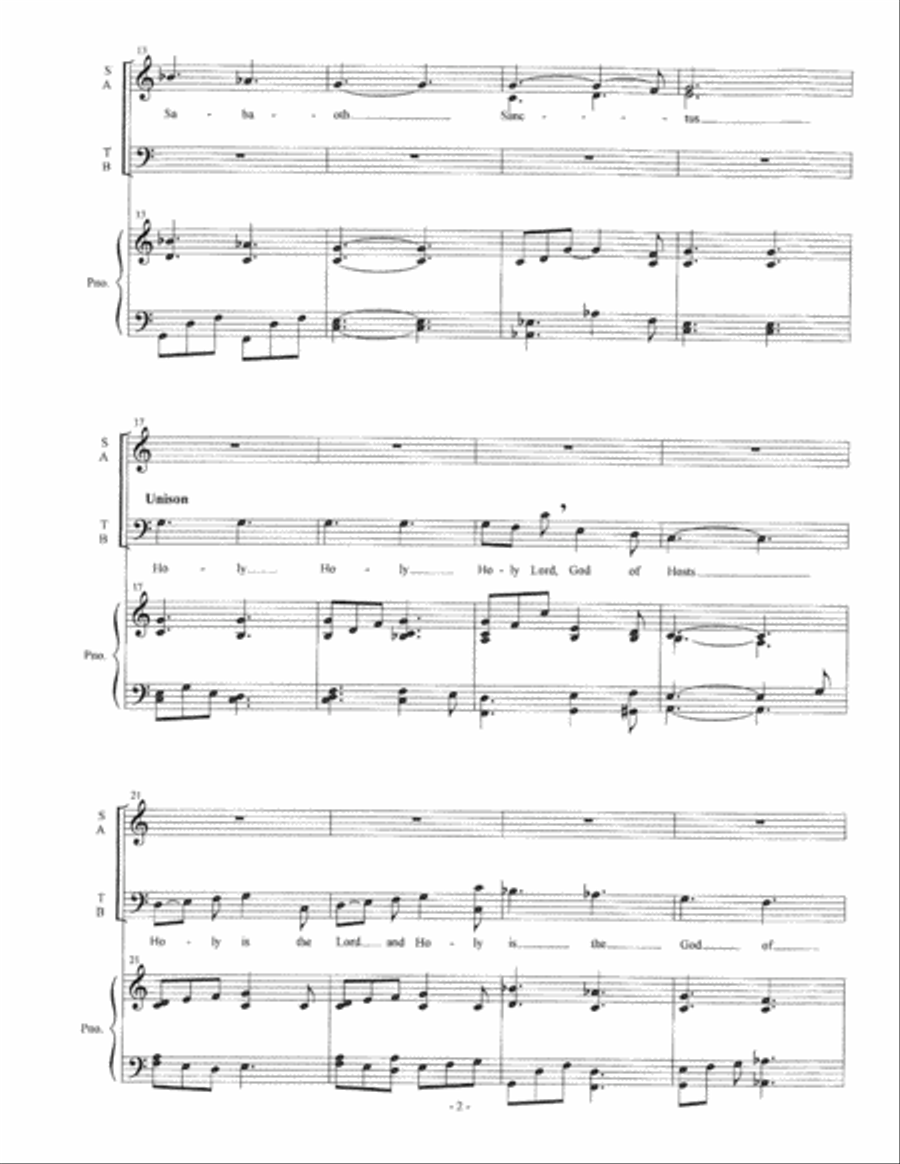 Sanctus 4-Part scores gallery preview page 3