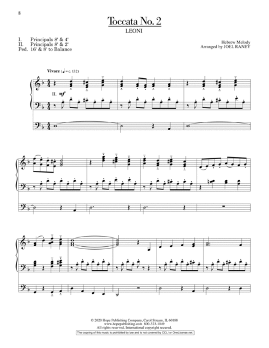 Ten Toccatas On Classic Hymn Tunes for Organ Organ Solo scores gallery preview page 4