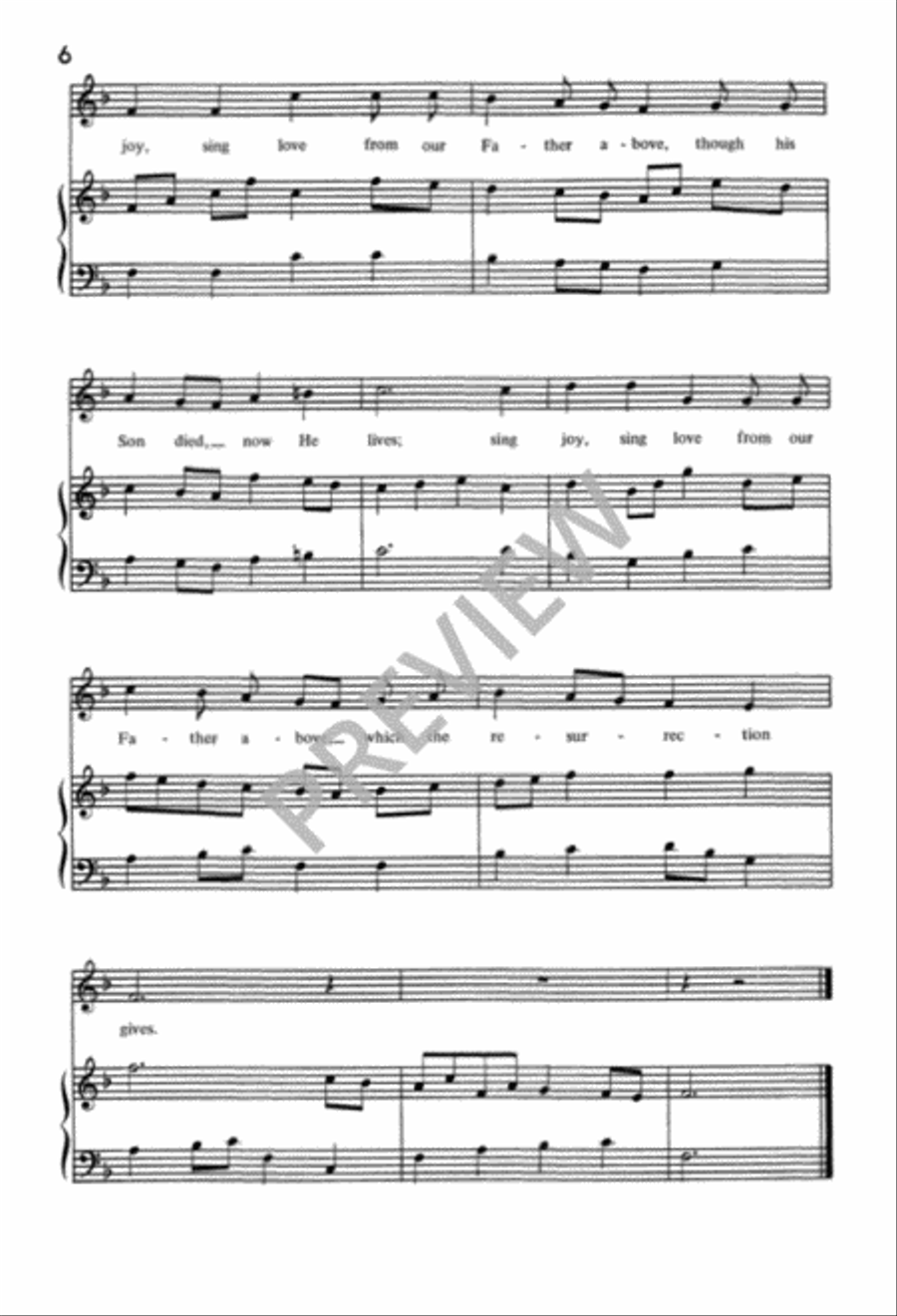 Sing Joy, Sing Love Sing Joy, Sing Love Unison Choir scores gallery preview page 6