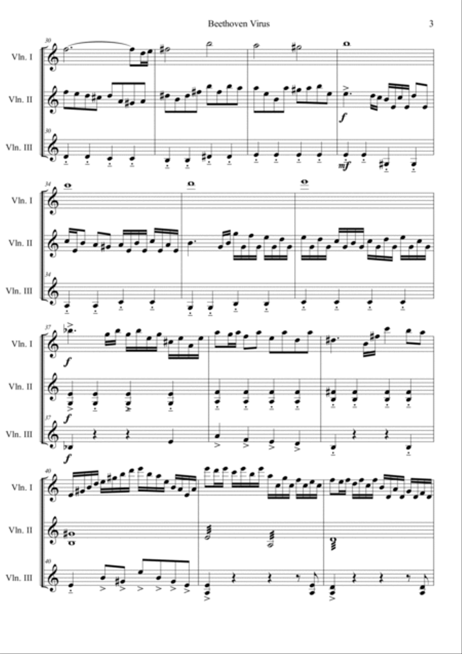 Beethoven Virus Violin scores gallery preview page 3