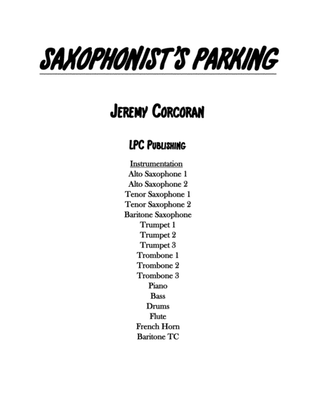 Book cover for Saxophonist's Parking for Jazz Band