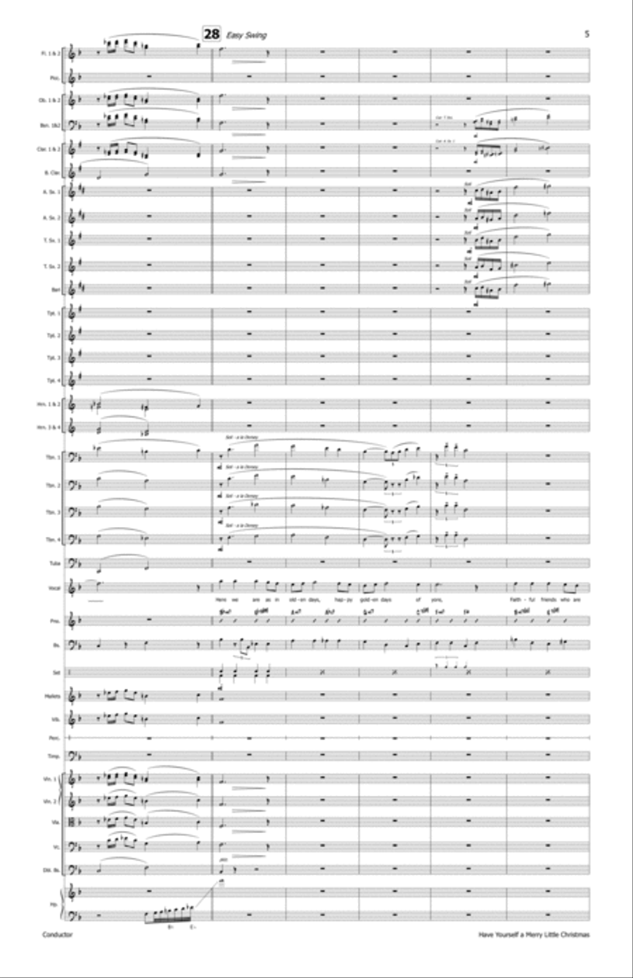 Have Yourself A Merry Little Christmas - Score Only Full Orchestra scores gallery preview page 6