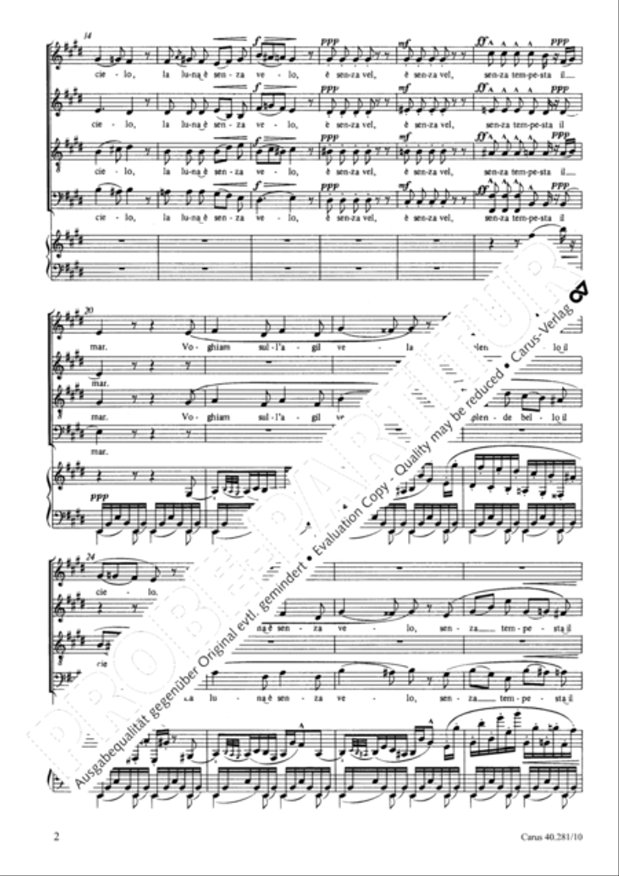 I Gondolieri 4-Part scores gallery preview page 3