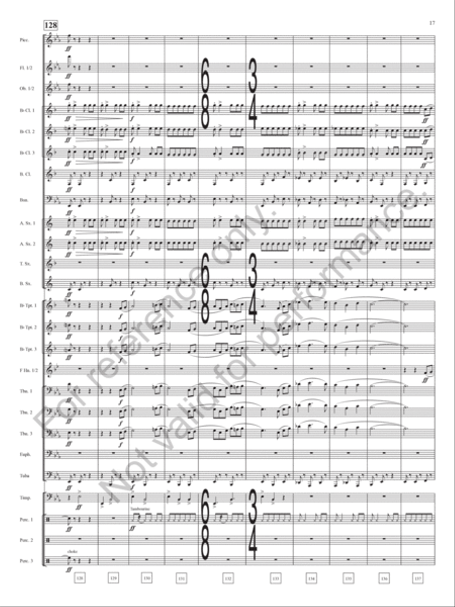 Keynote Address Concert Band scores gallery preview page 18