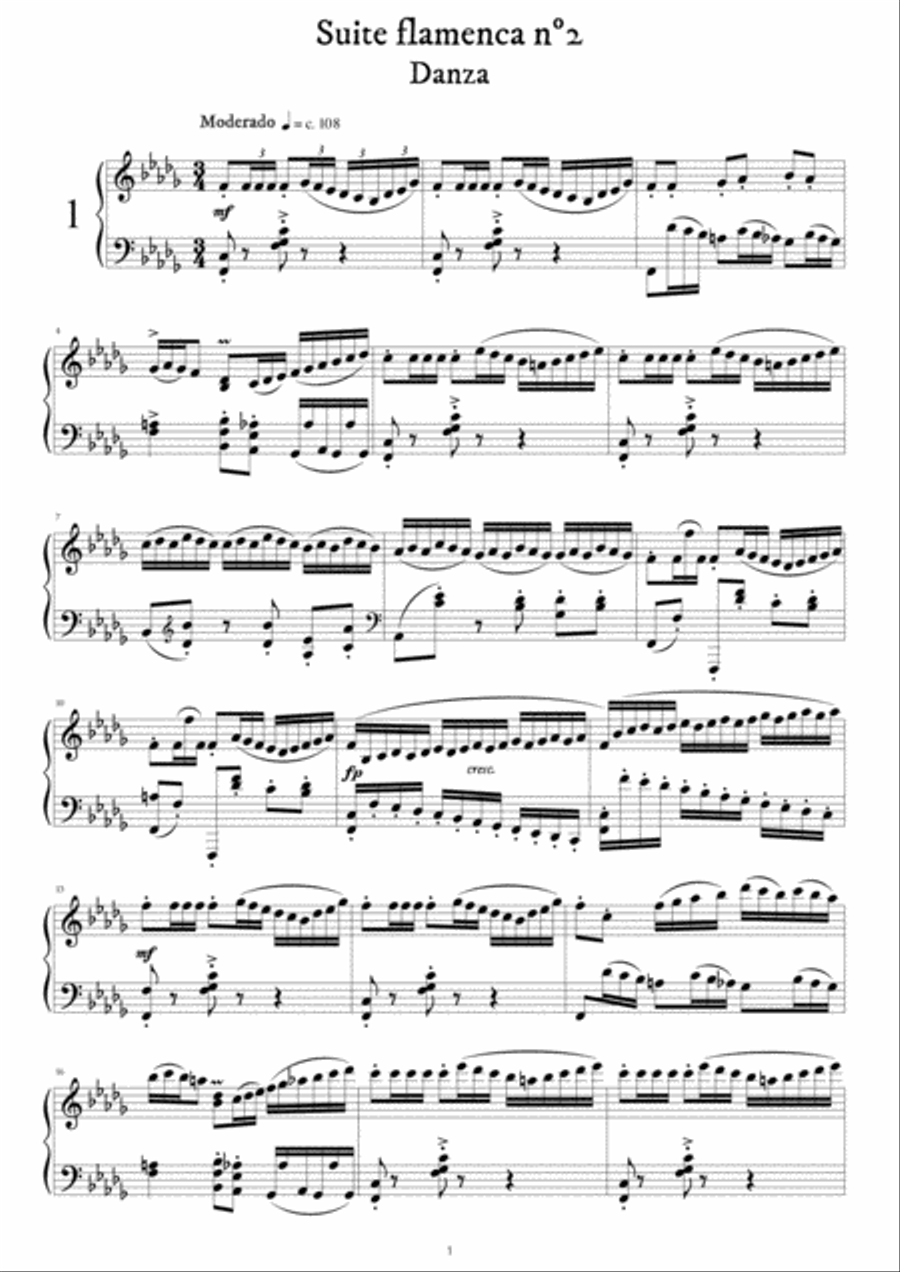 Suite flamenca para piano nº2 Piano Solo scores gallery preview page 3