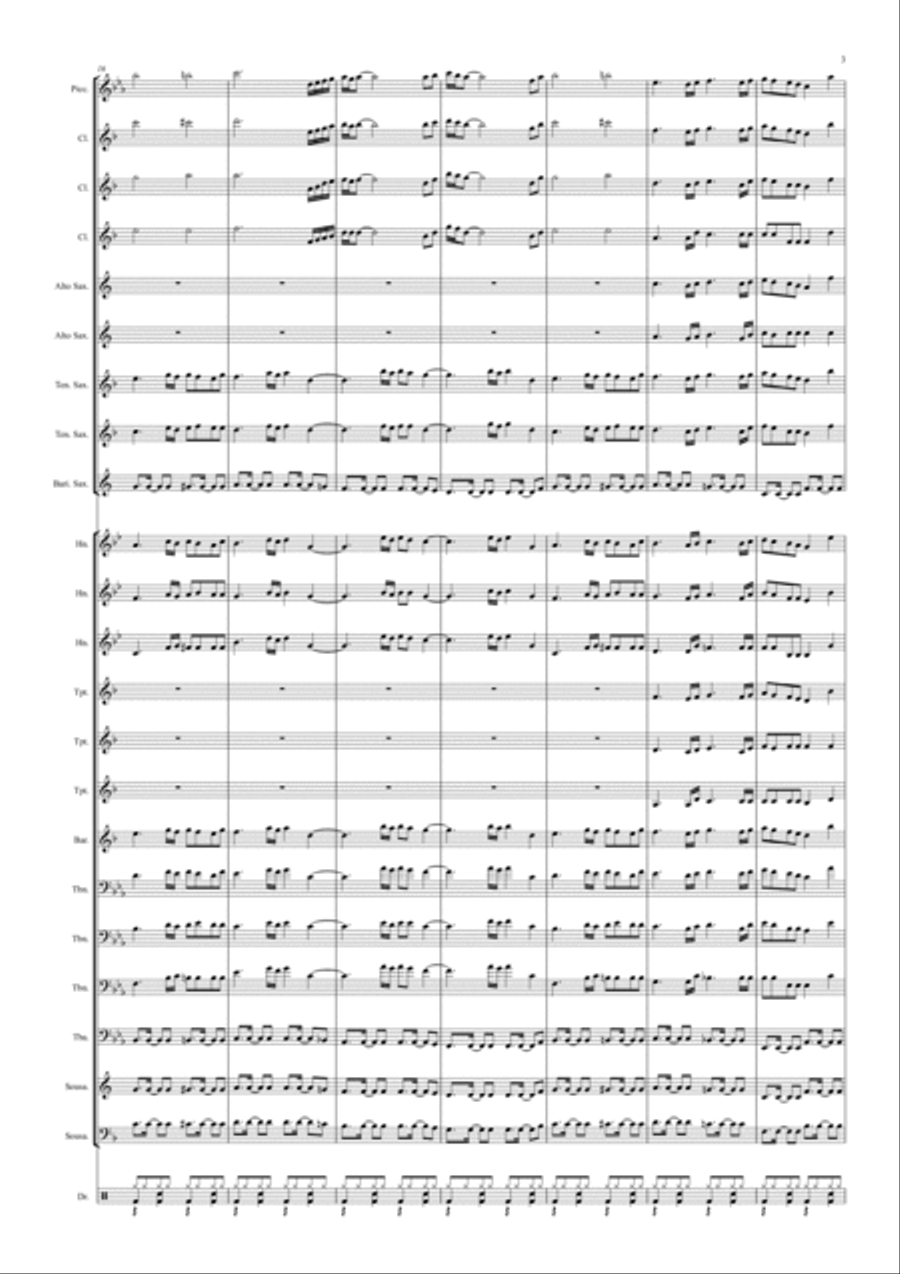 Final Countdown Marching Band scores gallery preview page 3