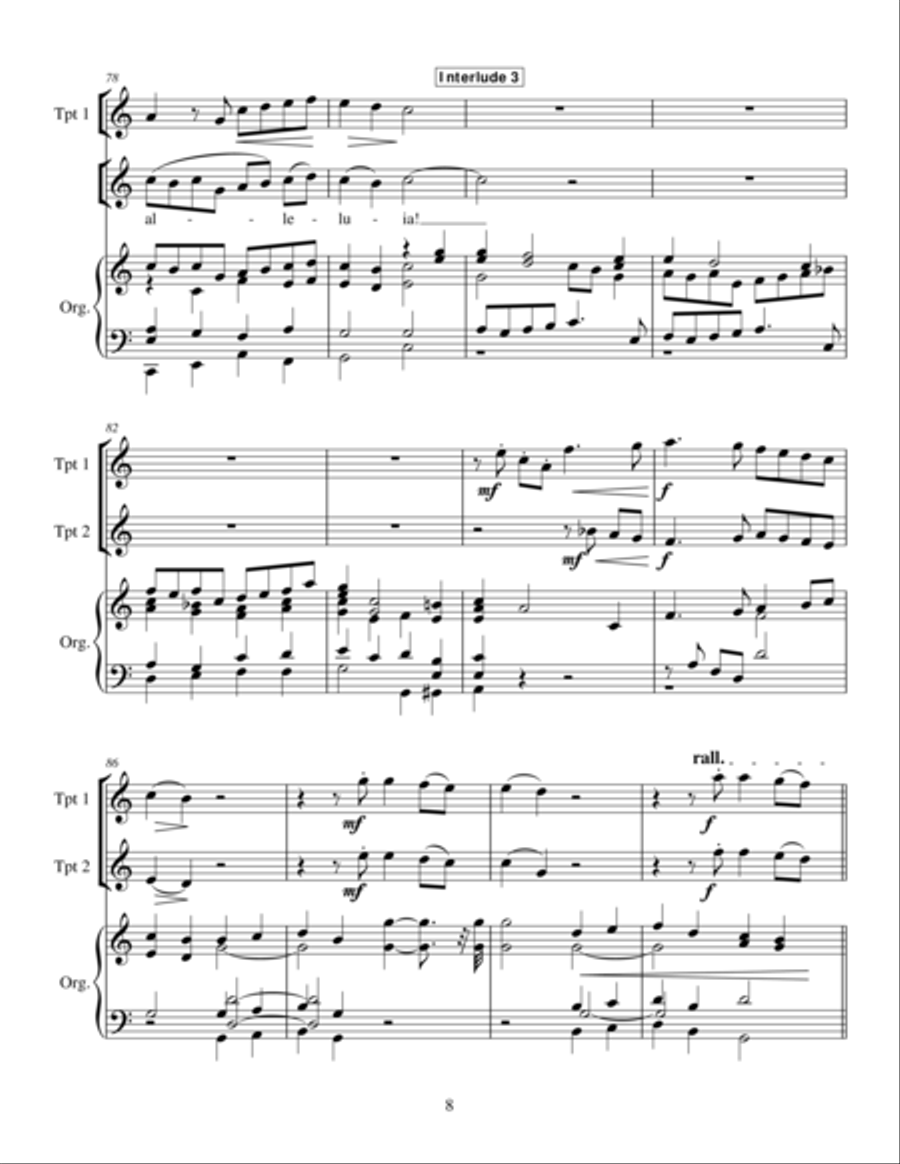 Jesus Christ Is Risen Today 4-Part scores gallery preview page 5