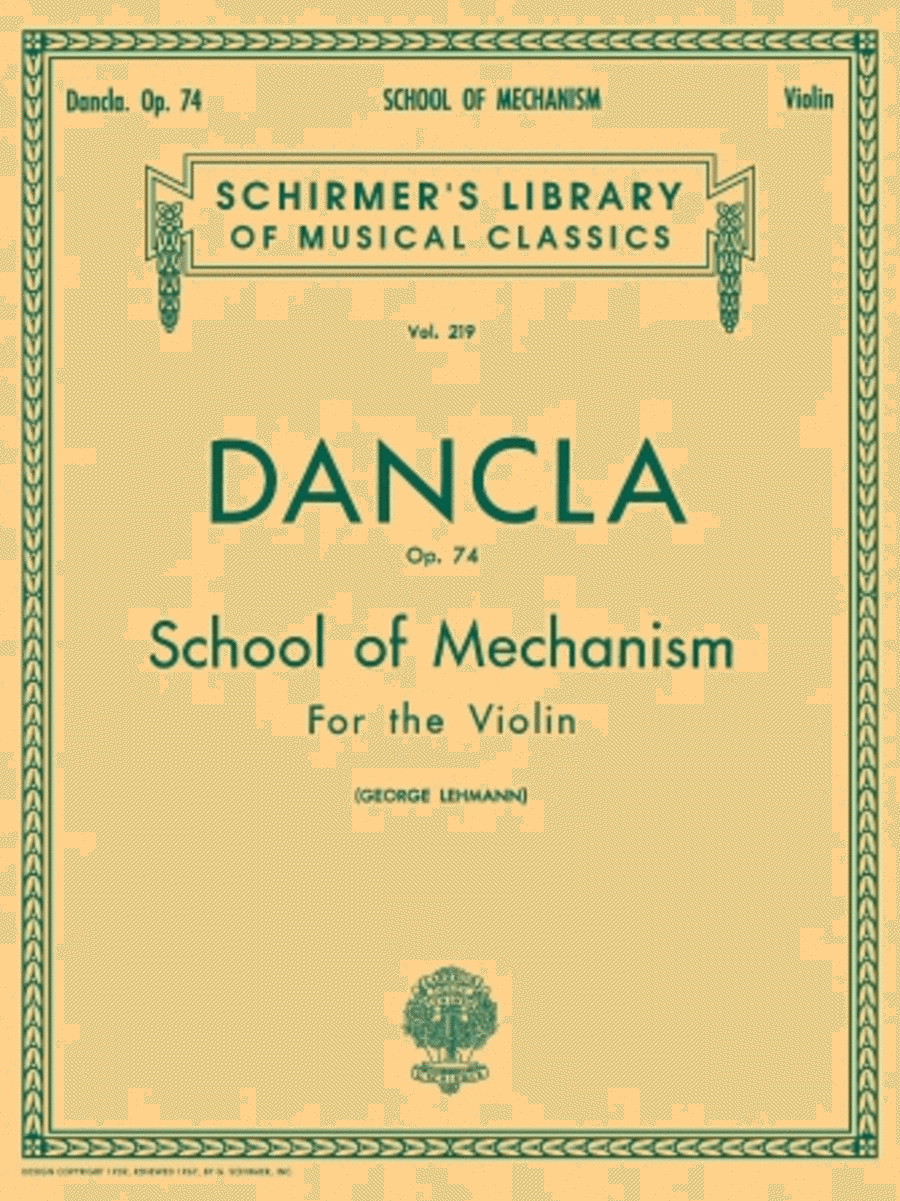 School of Mechanism, Op. 74 Violin scores gallery preview page 1