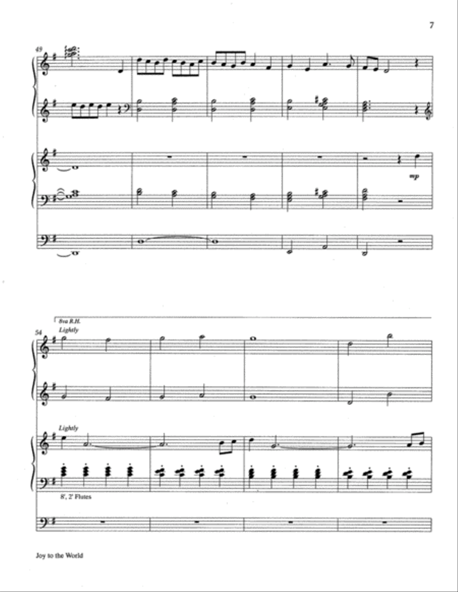Joy to the World Joy to the World 4-Part scores gallery preview page 8