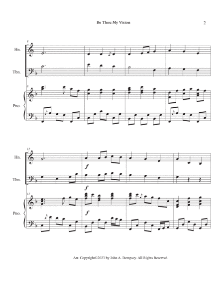 Be Thou My Vision (Trio for Horn in F, Trombone and Piano) image number null