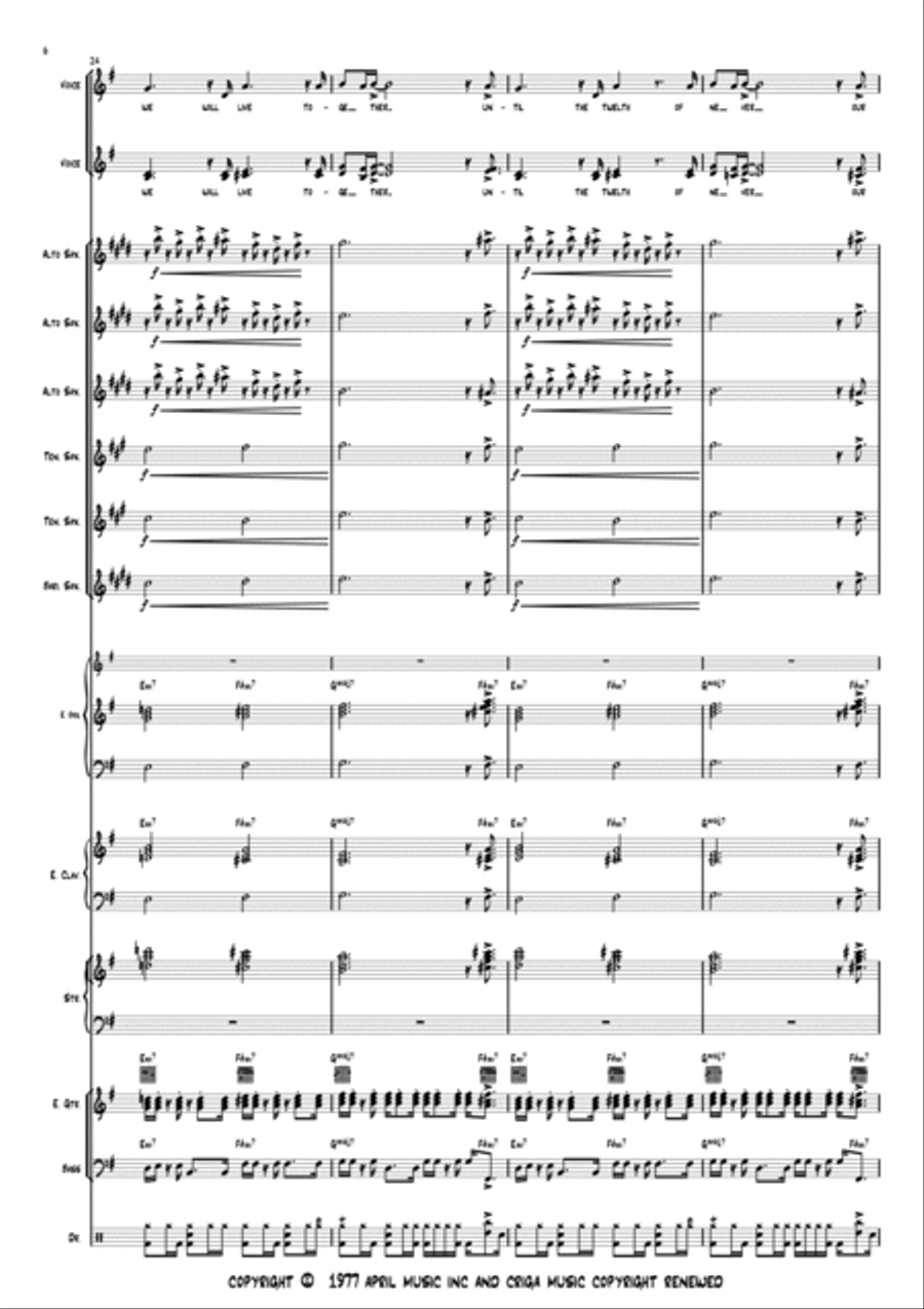 Fantasy Jazz Ensemble scores gallery preview page 6