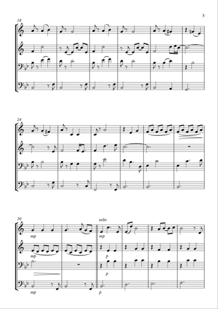 Weekend In New England Brass Quartet scores gallery preview page 3