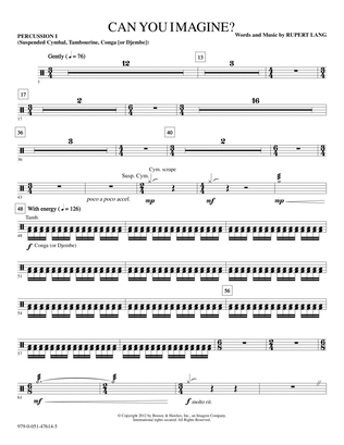 Can You Imagine? - Percussion 1