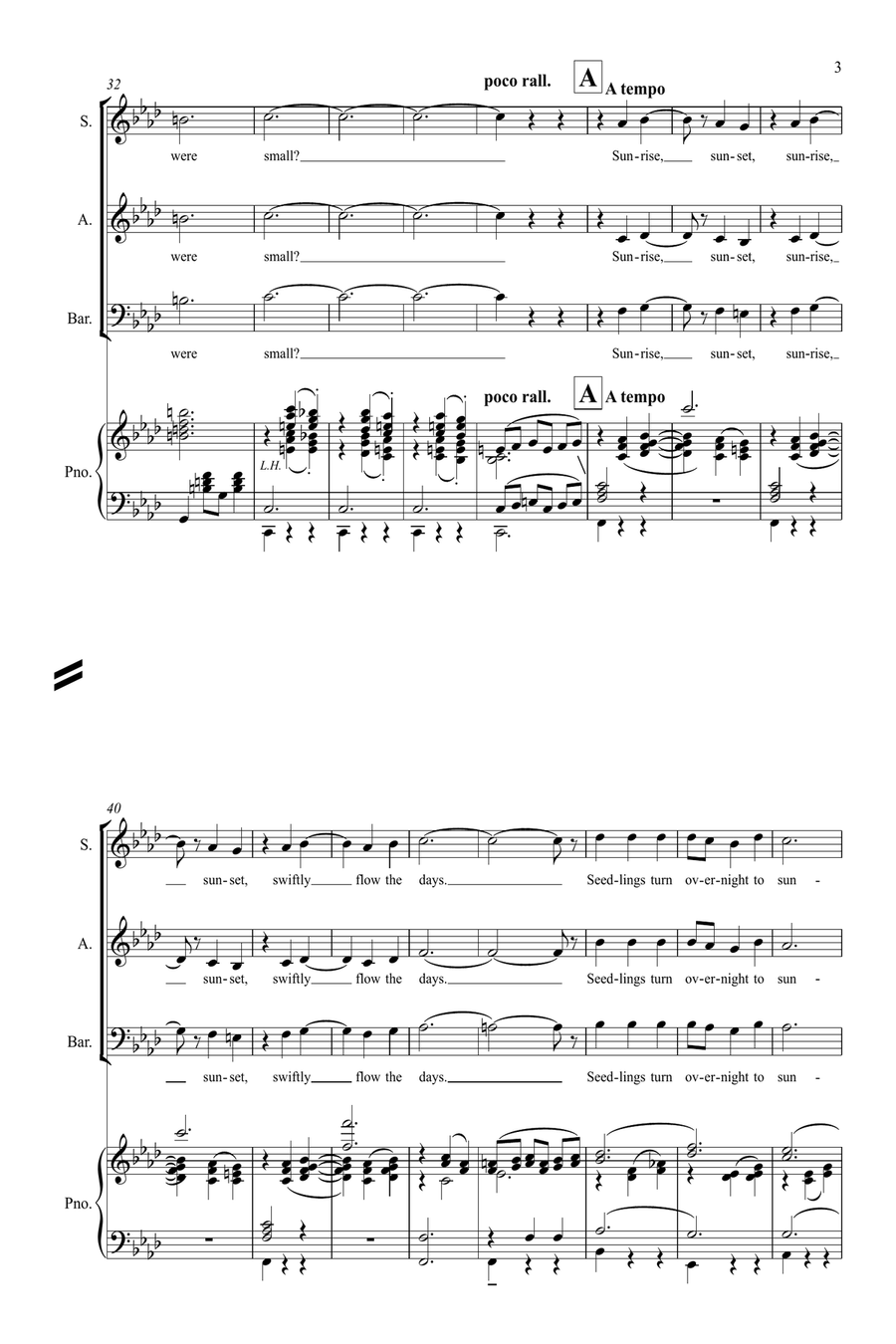 Sunrise, Sunset 3-Part scores gallery preview page 3