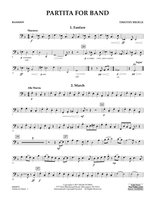 Partita for Band - Bassoon