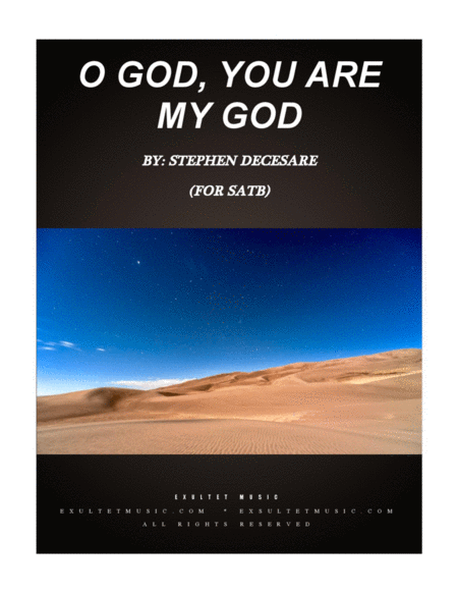 O God, You Are My God (for SATB) image number null