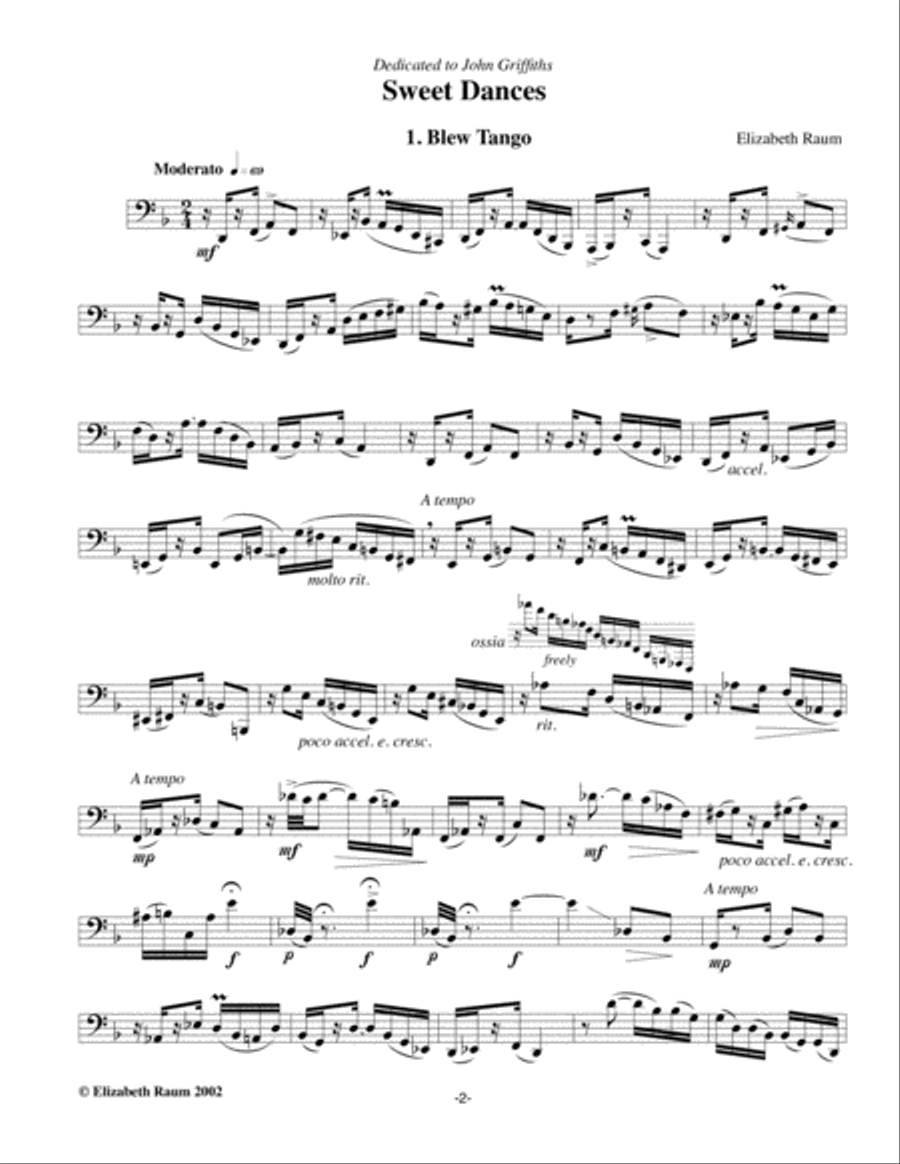 Sweet Dances Tuba scores gallery preview page 2