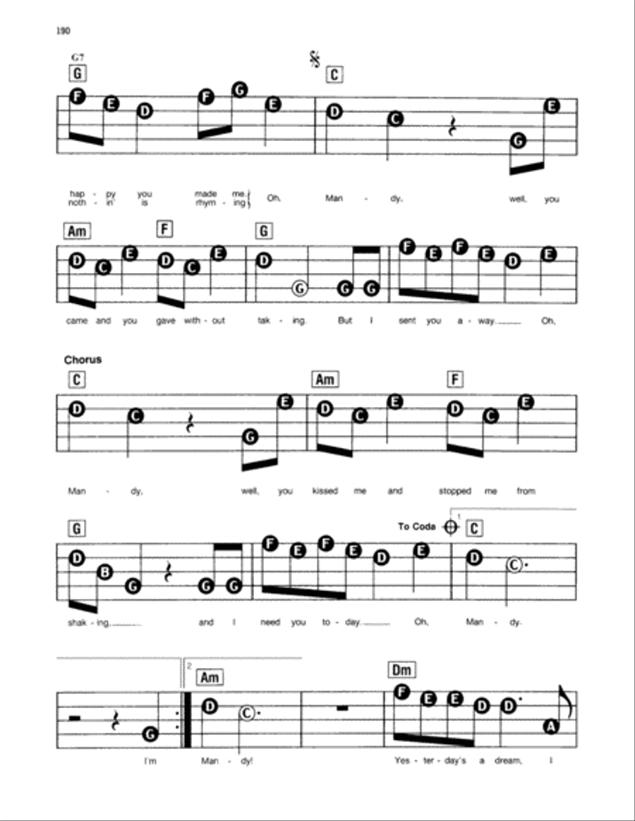 Mandy Electronic Keyboard scores gallery preview page 2