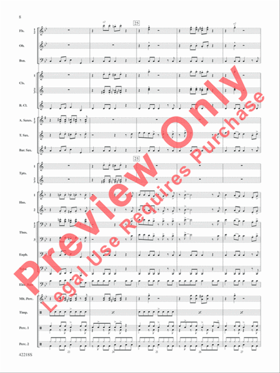 Tower of Power Greatest Hits Concert Band scores gallery preview page 9