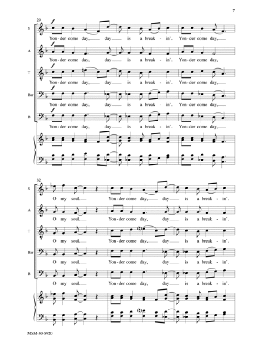 Yonder Come Day Divisi scores gallery preview page 6