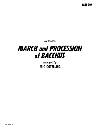 Book cover for March and Procession of Bacchus: Bassoon