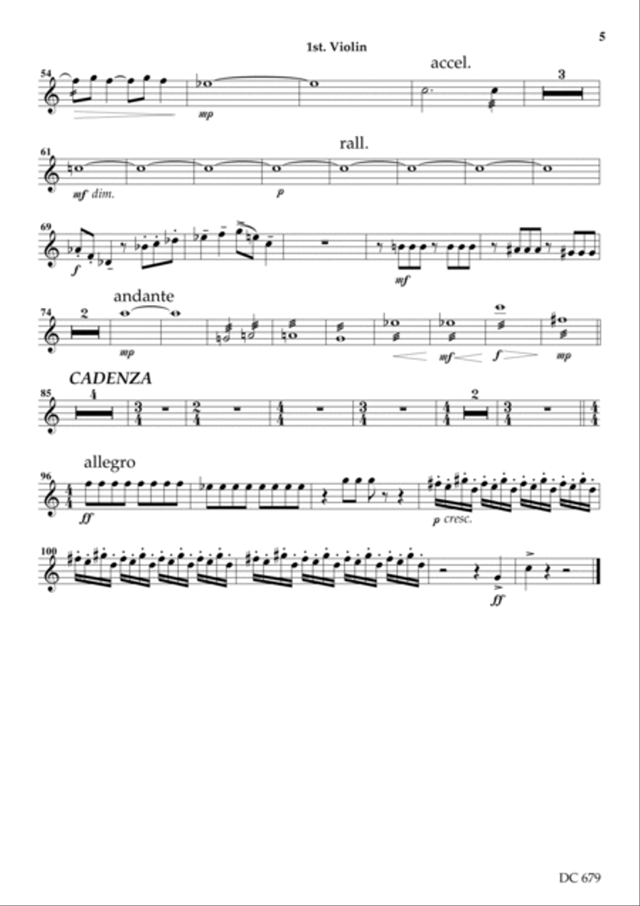 Conversation Concerto No.10 - for double bass and orchestra [parts for strings] String Quartet scores gallery preview page 5