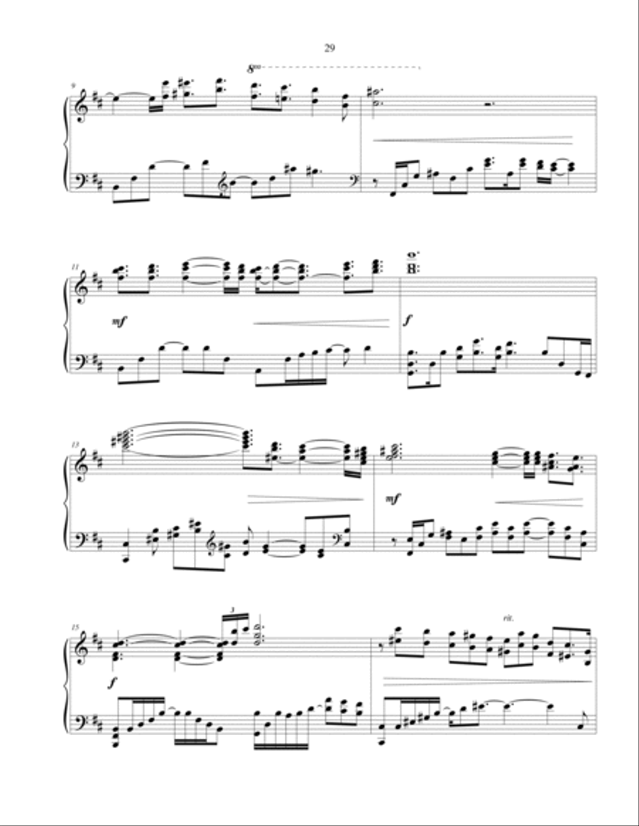 Three - piano solo Three - piano solo Piano Solo scores gallery preview page 3
