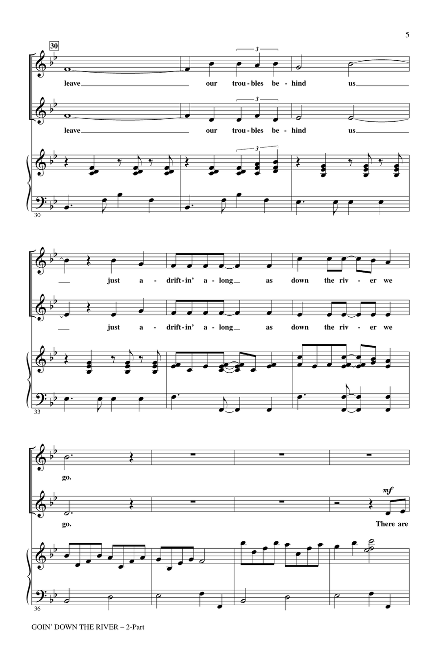 Goin' Down The River Goin' Down The River 2-Part scores gallery preview page 4