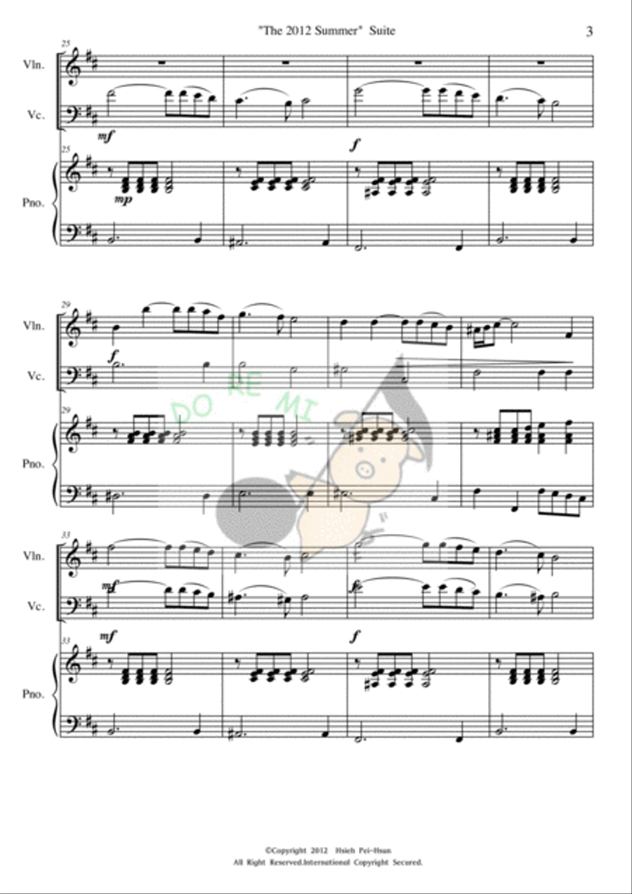 My 2012 Summer-Piano Trio for Young Musicians Piano Trio scores gallery preview page 3