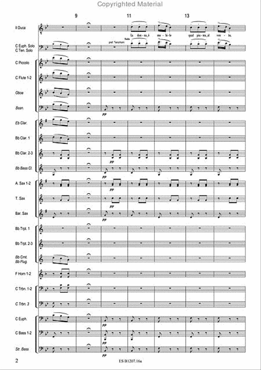 La Donna E Mobile Concert Band scores gallery preview page 5