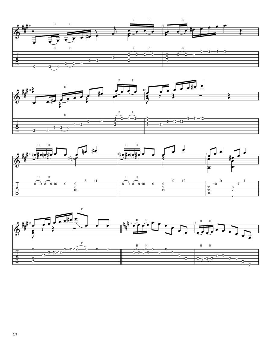 Etude 9 Op. 60 Etude 9 Op. 60 Acoustic Guitar scores gallery preview page 2