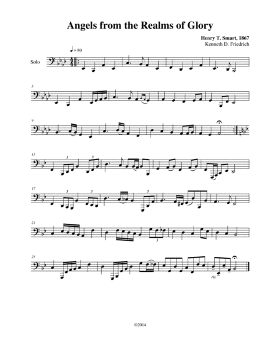 60 Christmas Hymns for the Solo Performer Tuba scores gallery preview page 4