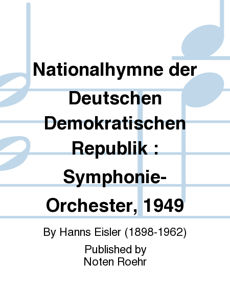 Nationalhymne der Deutschen Demokratischen Republik : Symphonie-Orchester, 1949