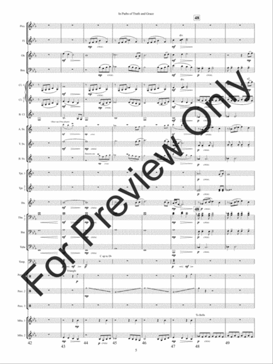 In Paths of Truth and Grace Concert Band scores gallery preview page 8
