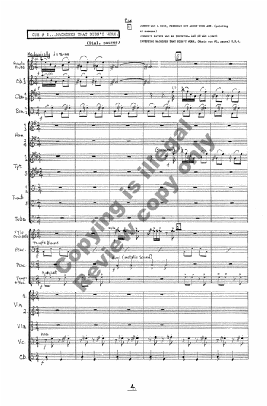 The Dinosaur's Tale Full Orchestra scores gallery preview page 6
