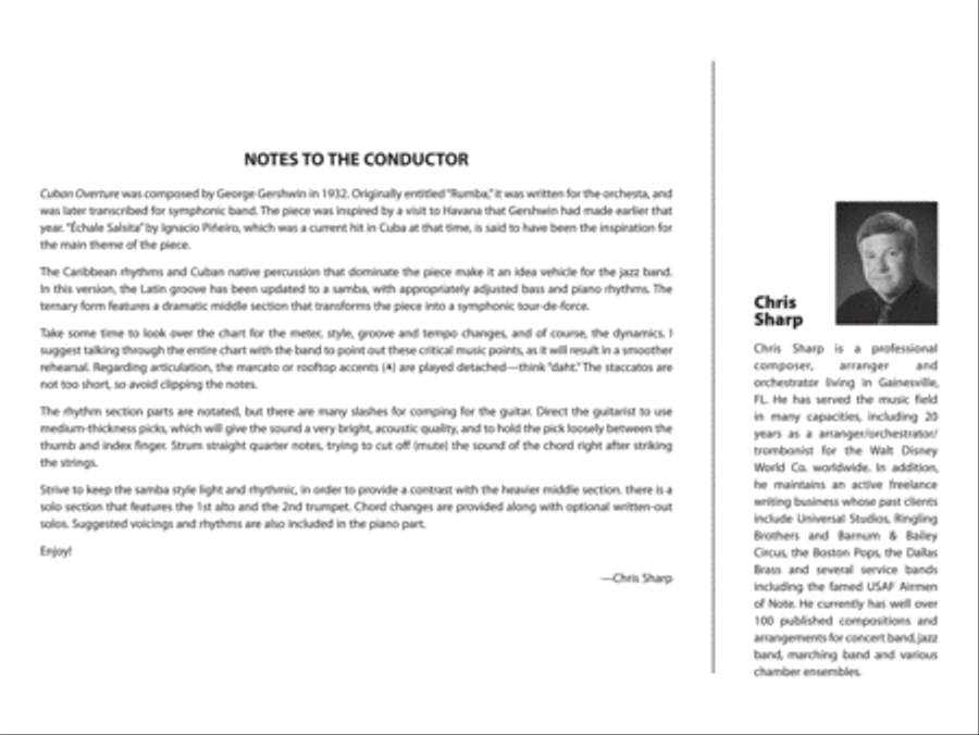 Cuban Overture: Score Jazz Ensemble scores gallery preview page 2