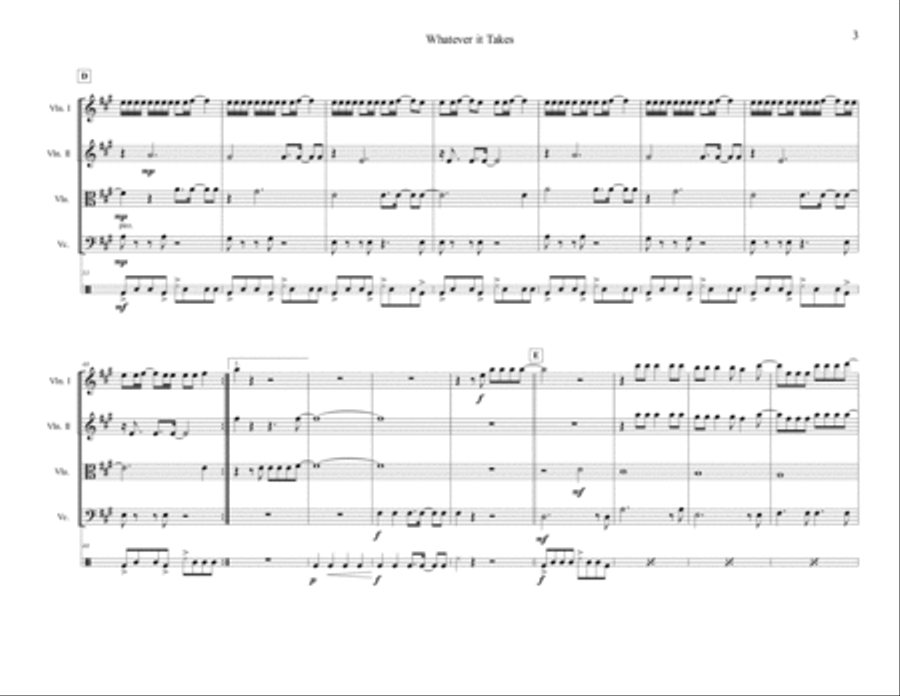 Whatever It Takes Small Ensemble scores gallery preview page 4