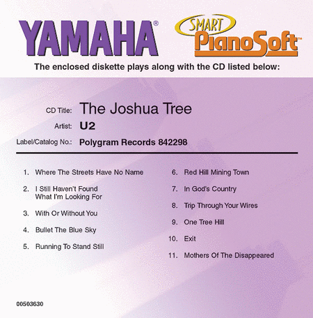 U2 - The Joshua Tree - Piano Software